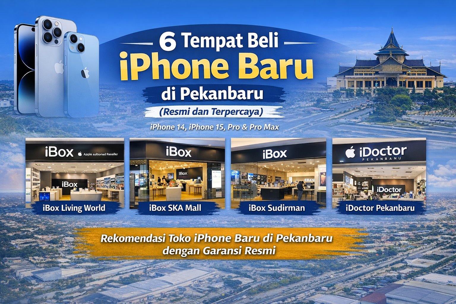 6 Tempat Terbaik Beli iPhone Baru di Pekanbaru
