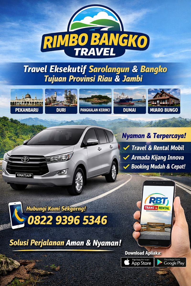 Rimbo Bangko Travel - Terbaik Pekanbaru Muaro Bungo