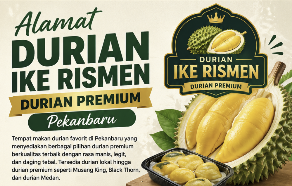 Alamat Durian Ike Rismen, Durian Premium Pekanbaru