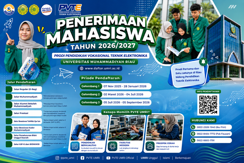 Inilah Jalur Masuk dan Jadwal Pendaftaran Mahasiswa Baru UMRI 2026 