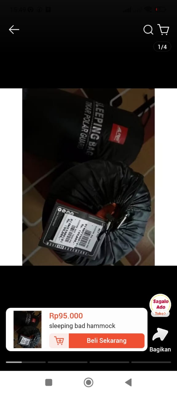 Hammock single 230 ayunan camping outdoor 