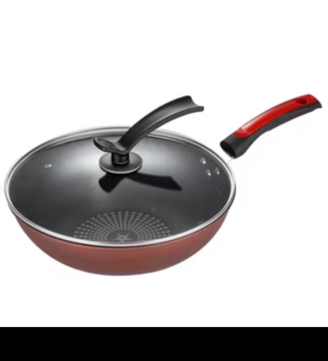 Diamond Wok Pan Wajan penggorengan Anti Lengket Anti Batu Medis Ukuran 33cm