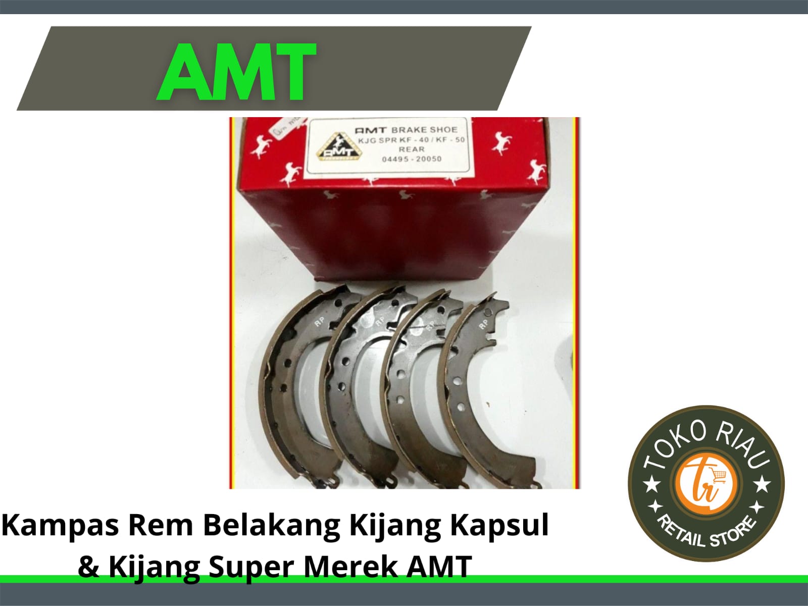 Kampas Rem Belakang Kijang kapsul & kijang super Merek AMT