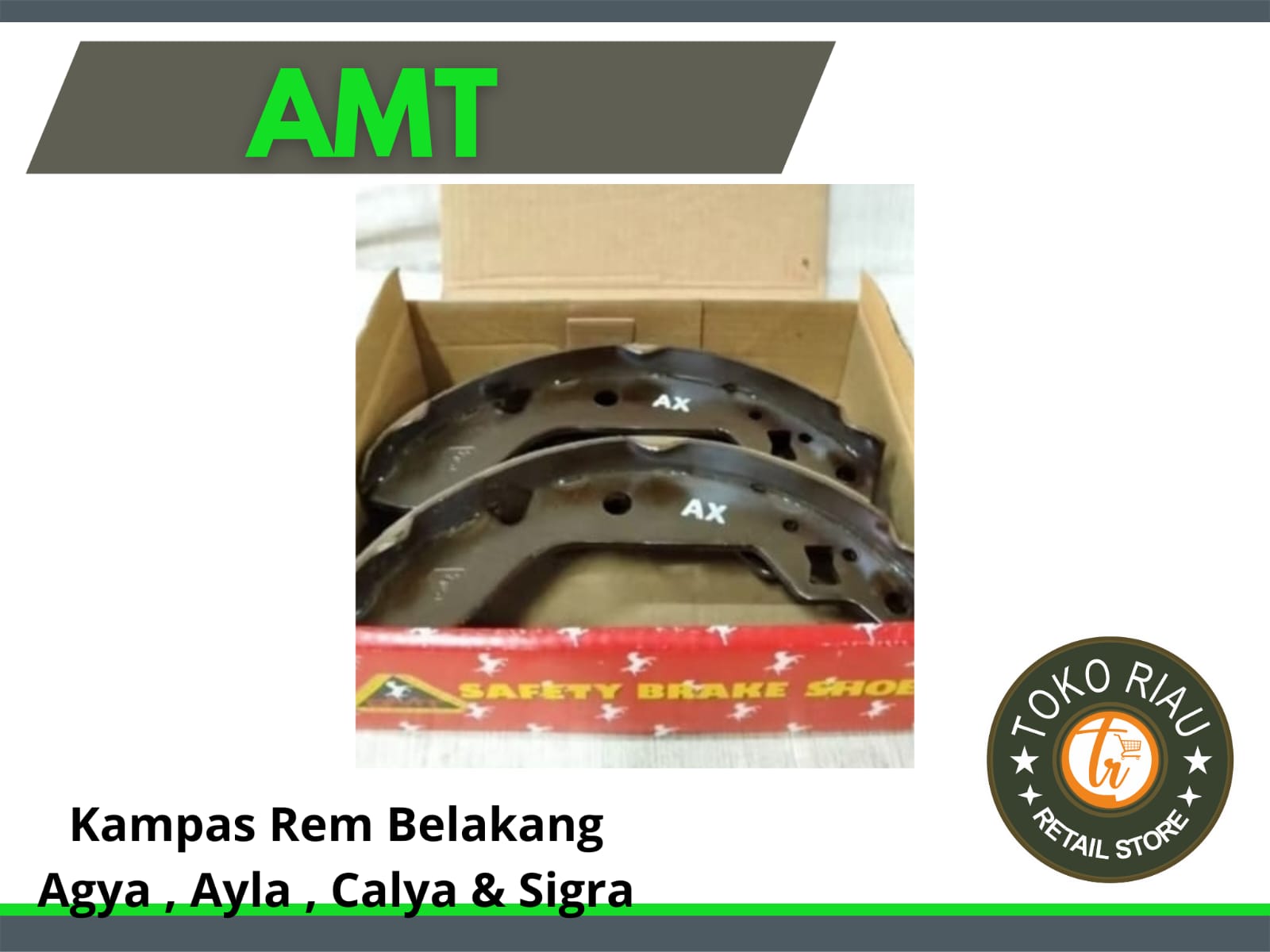Kampas Rem Belakang Agya, Ayla, Calya, Sigra