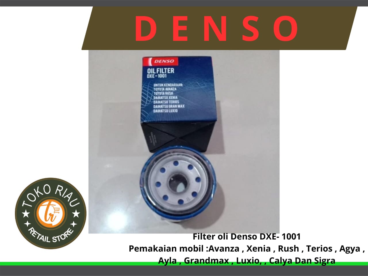 Filter OIL DXE -1001  Avanza / Rush / Agya / Calya / Gran Max