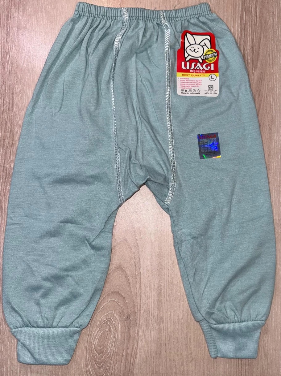 Celana Panjang Bayi Ukuran L Usagi Premium 3 pcs SNI