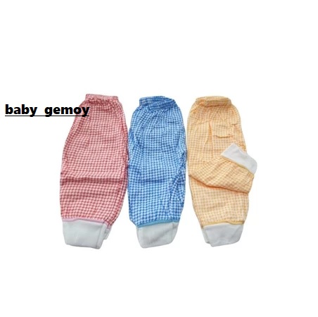 Usagi Celana Panjang Bayi Ukuran S Catur / Kotak Katun  SNI 3 Pcs