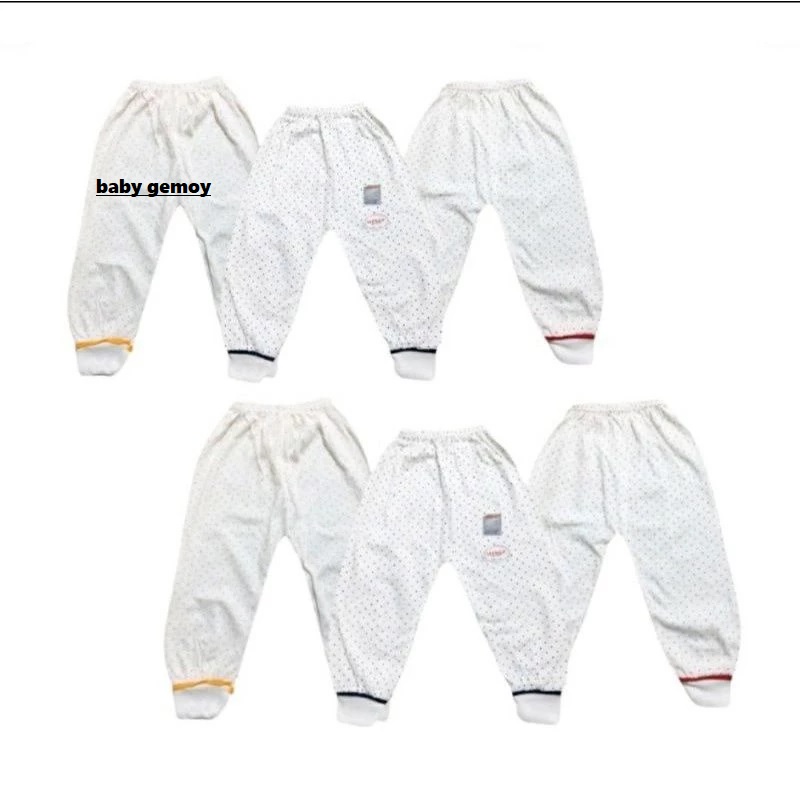 Usagi Celana Panjang Bayi  Bintik Ukuran S Katun SNI 3 Pcs