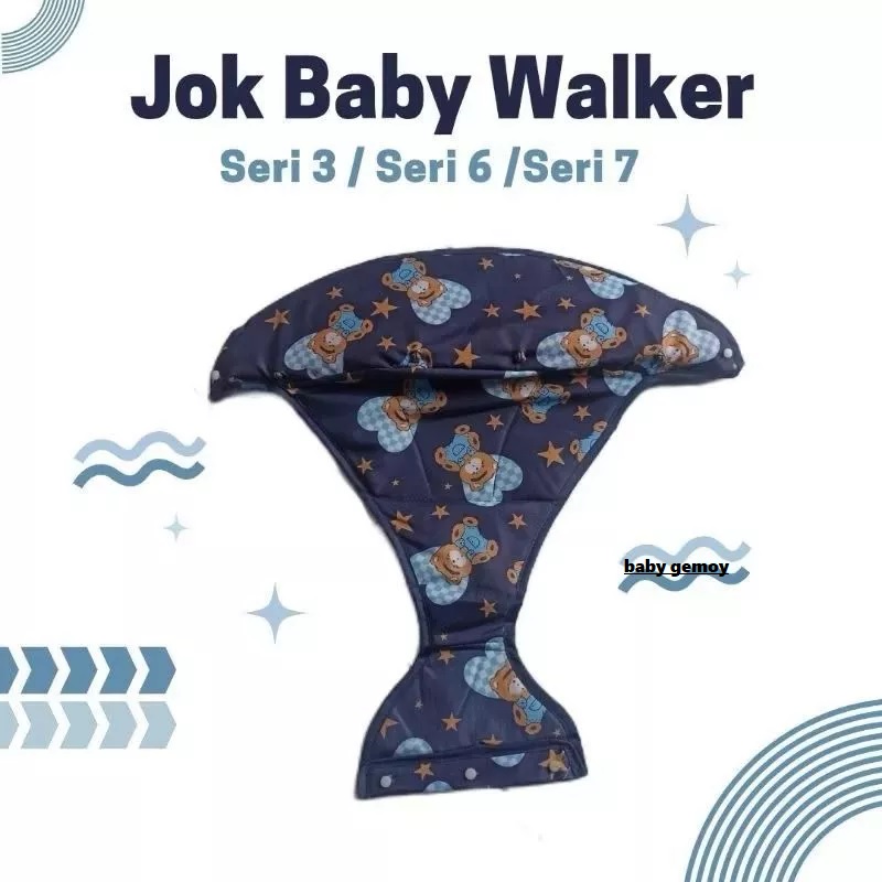 Jok Busa Baby Walker Space Baby Seri 3 dan 6 Biru