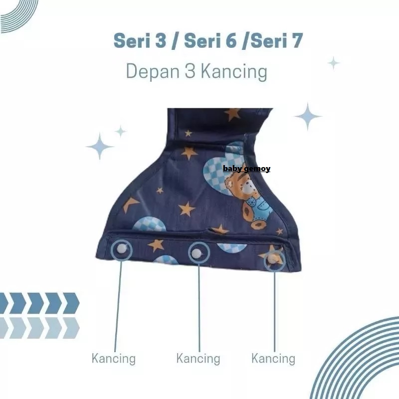 Jok Busa Baby Walker Space Baby Seri 3 dan 6 Biru