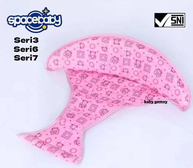 Jok Busa Baby Walker Space Baby Seri 3 dan 6 Pink