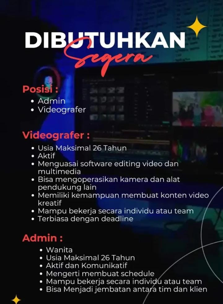 Lowongan Kerja Kawan Jalan Production