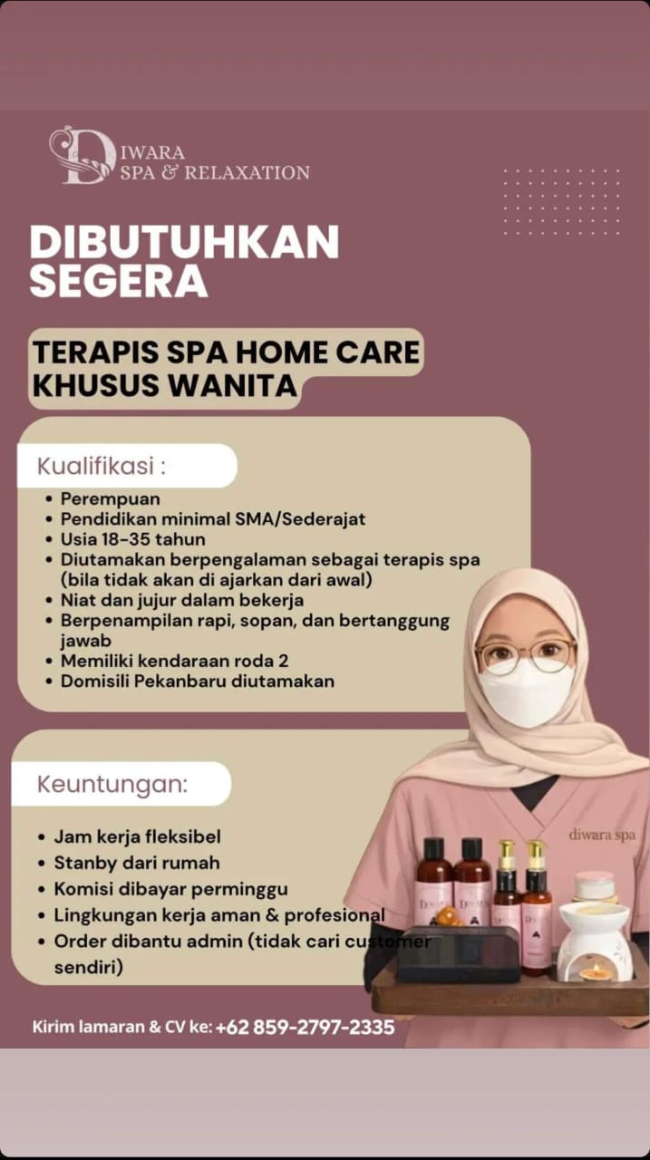 terapis spa home care khusus wanita 