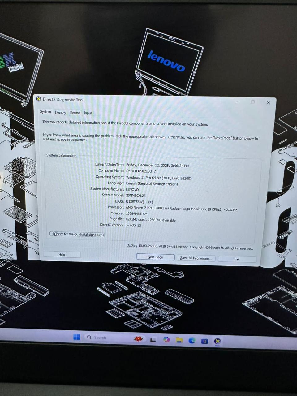 LAPTOP TOCHSCREEN LENOVO THINKPAD X395