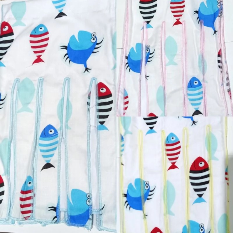  Fetra Gurita Ikat Bayi - Gurita Bayi Full Print 6 pcs