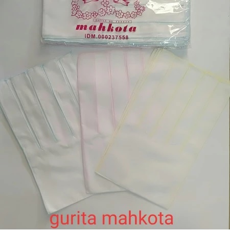 Mahkota Gurita Bayi Katun Polos 6 Pcs