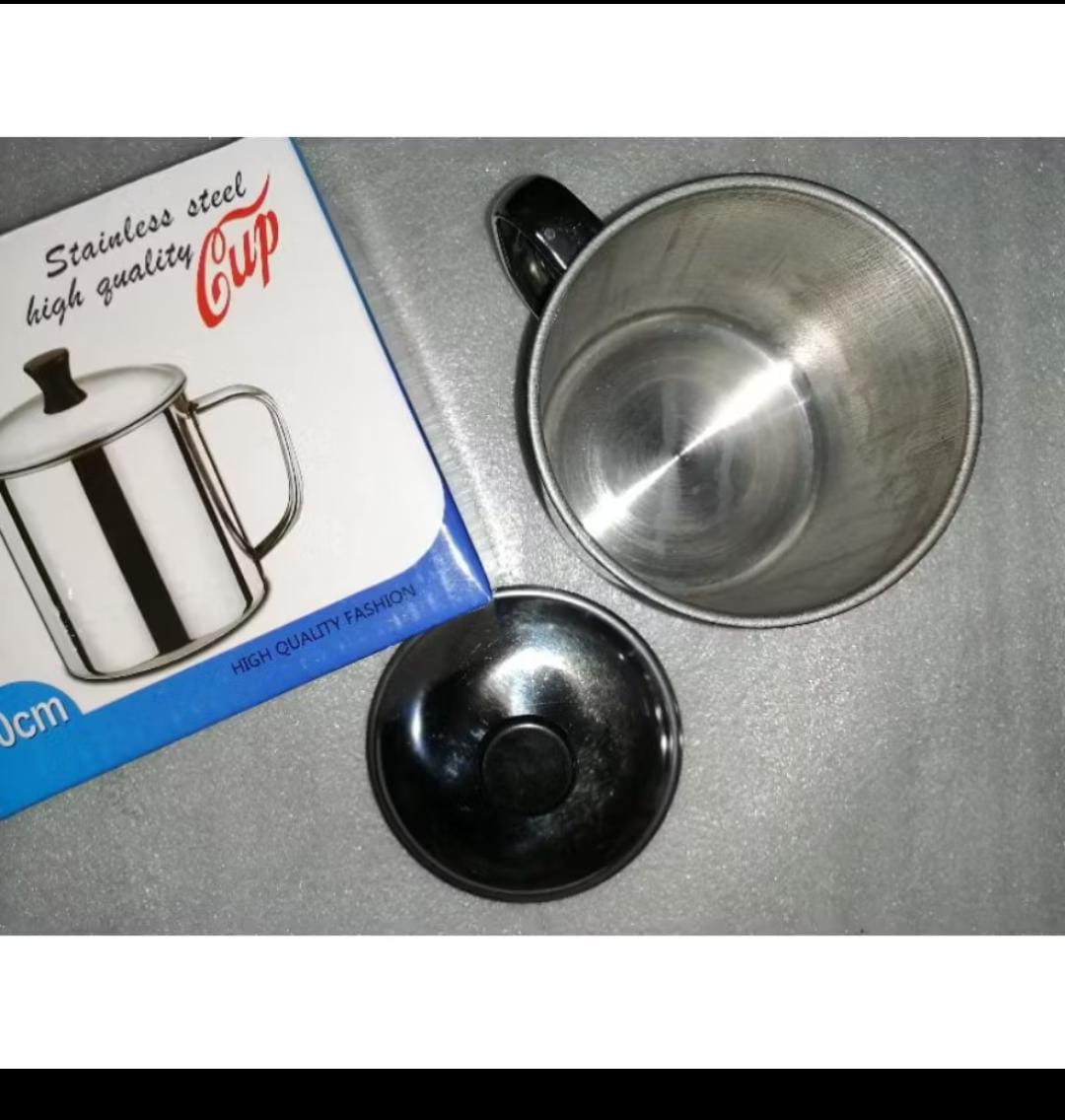 Gelas ROSH/MUG cangkir dengan tutup Stainless 