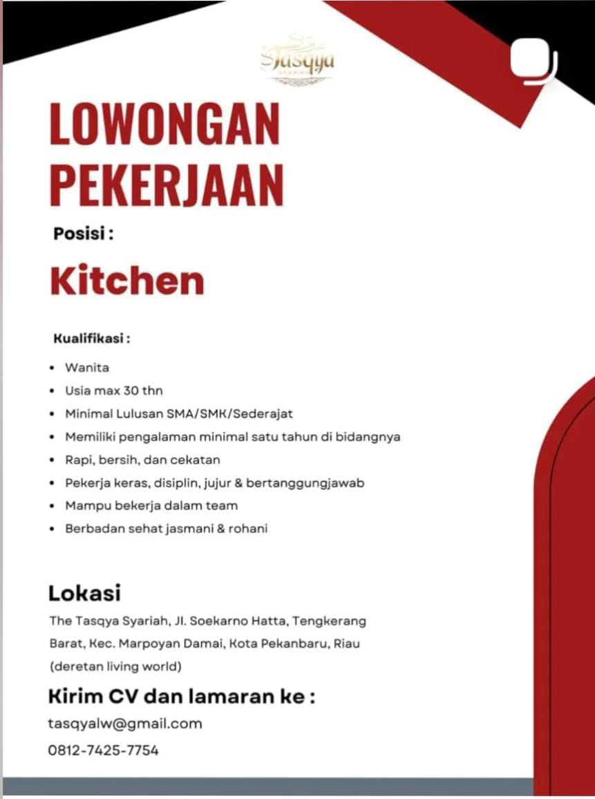 Lowongan Kerja Kitchen