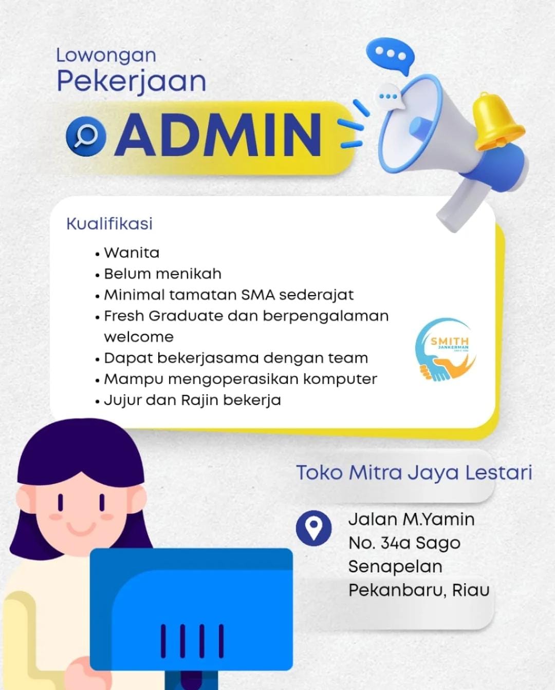 Lowongan Kerja Admin Pekanbaru 