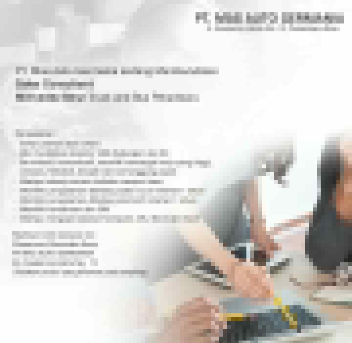 Lowongan Kerja Sales Consultant Pekanbaru