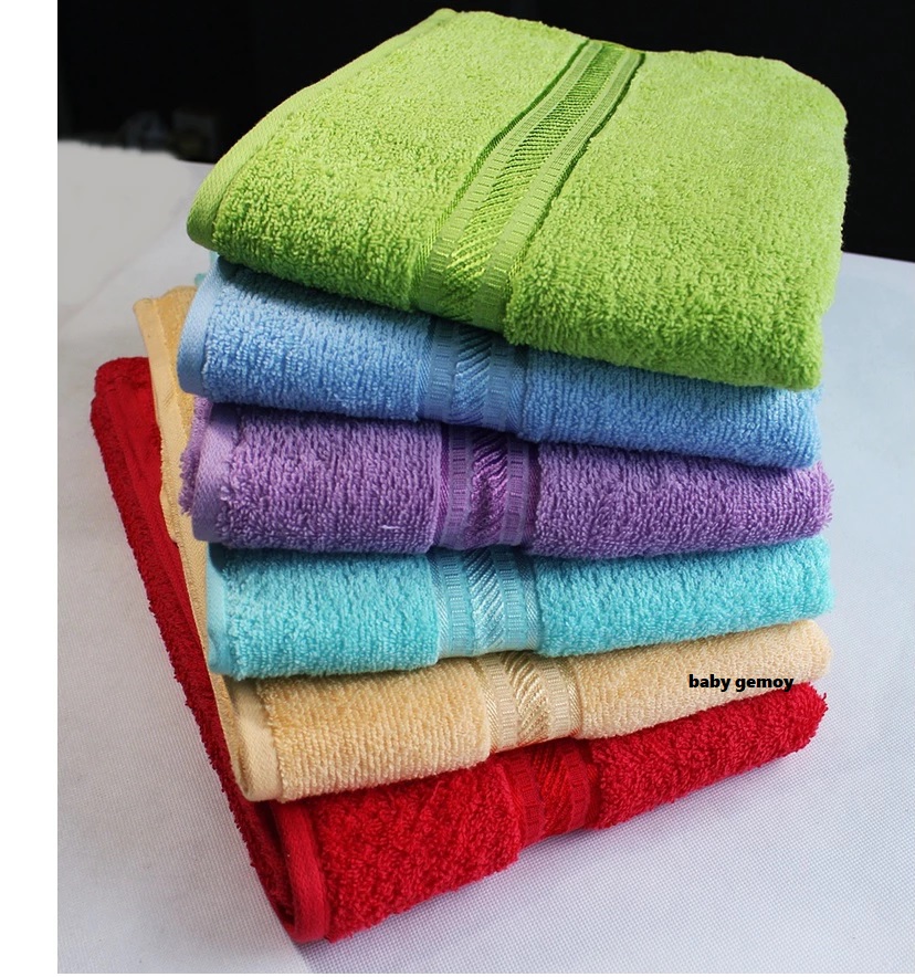 Merah Putih Handuk Merah Putih Ukuran Dewasa 70x135cm - Katun Lembut, Menyerap Ai