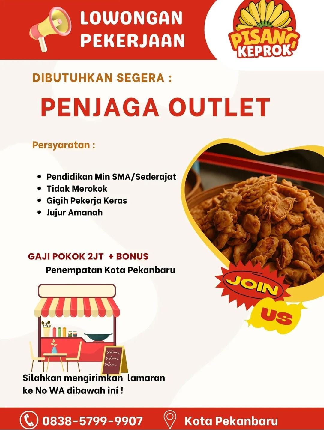 Lowongan Kerja Penjaga Outlet Pekanbaru