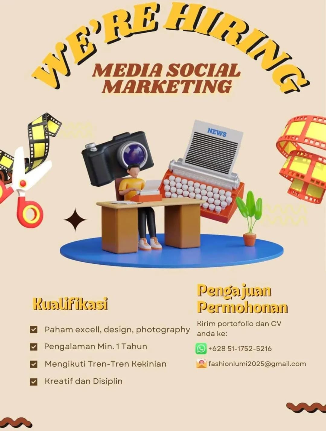 Lowongan Kerja Media Sosial Marketing