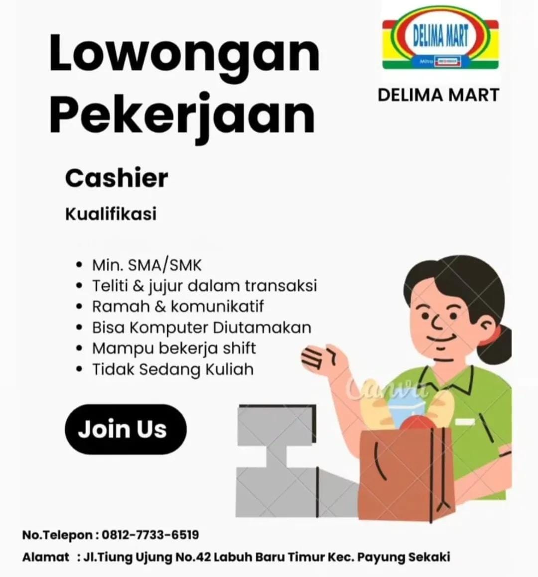 Lowongan Kerja Cashier Pekanbaru