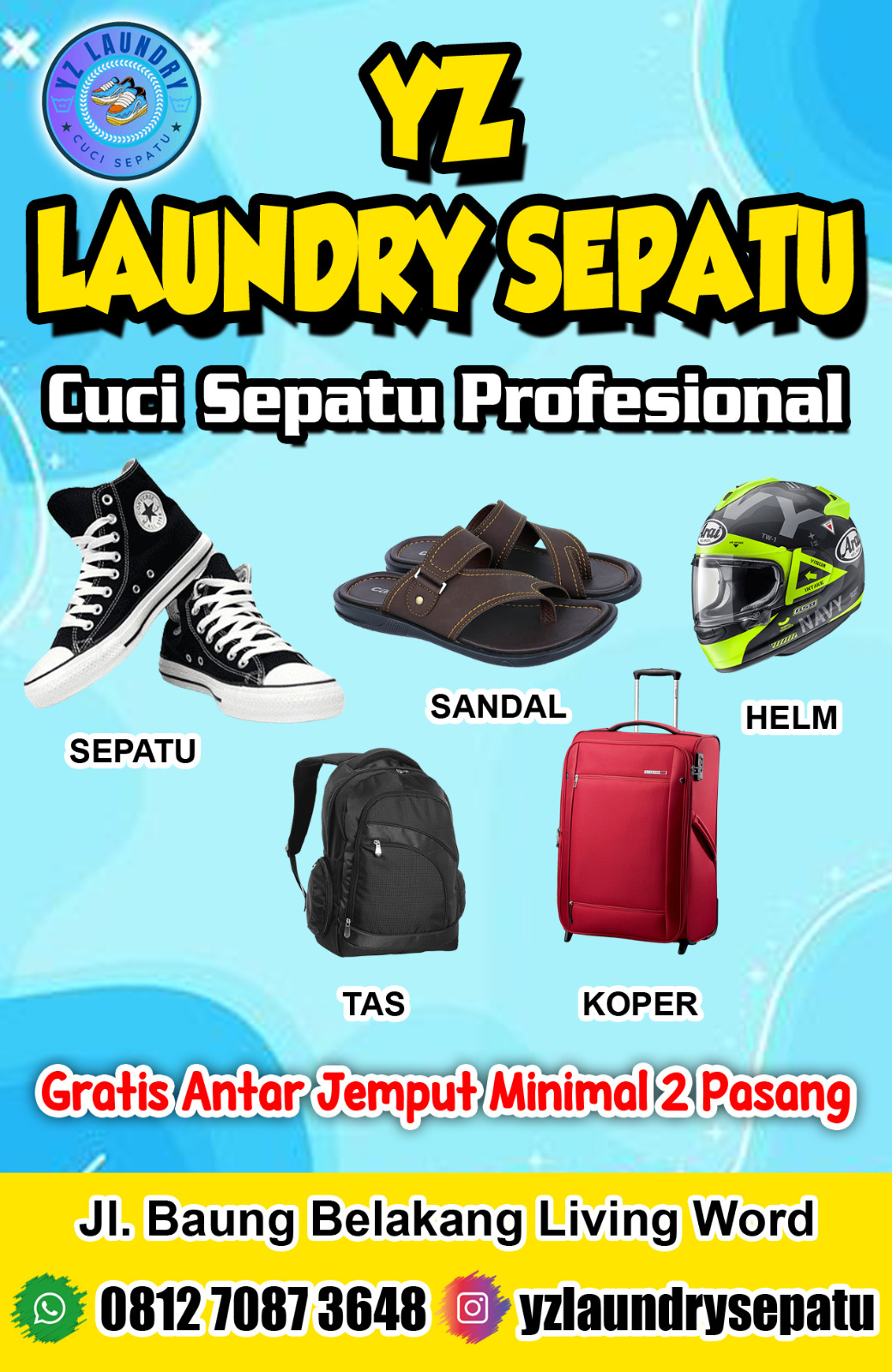 YZ Laundry Sepatu Pekanbaru - Gratis Antar Jemput