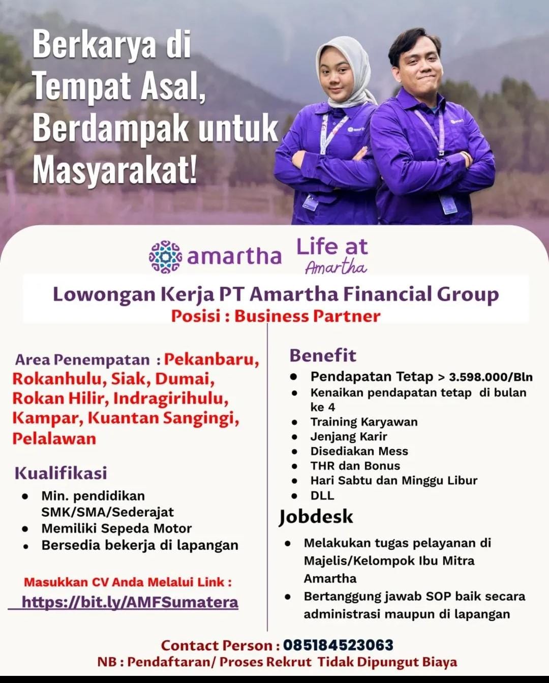 Lowongan Kerja Business Partner Pekanbaru