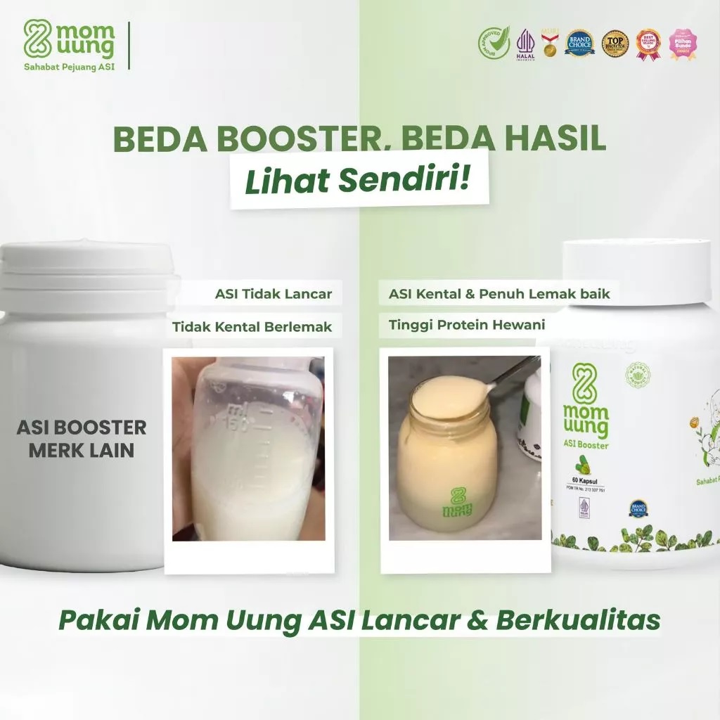 MOM UUNG ASI Booster 60 Kapsul / PELANCAR ASI 60 Kapsul NATURAL