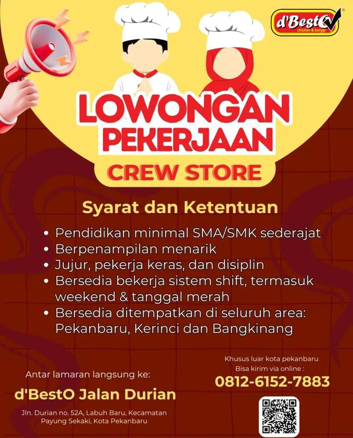 Lowongan Kerja Crew Store