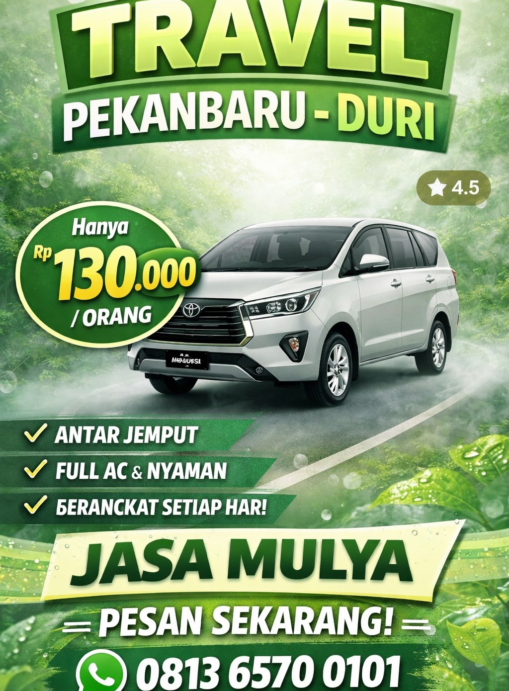 Travel Pekanbaru - Duri