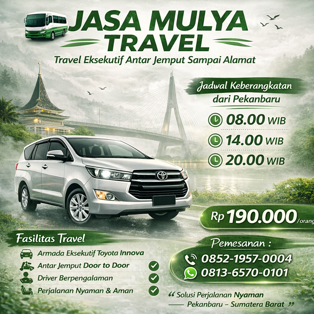 Travel Pekanbaru - Padang Panjang