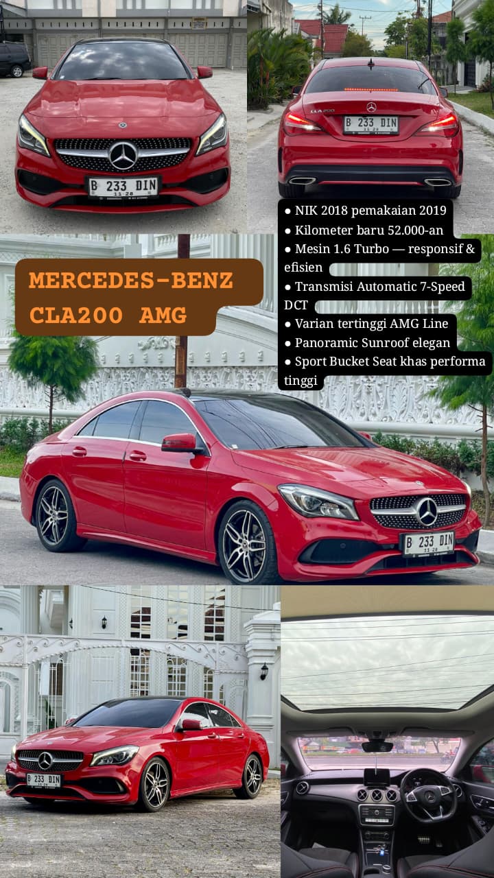 JUAL MERCEDES-BENZ CLA200 AMG 2018- PEKANBARU
