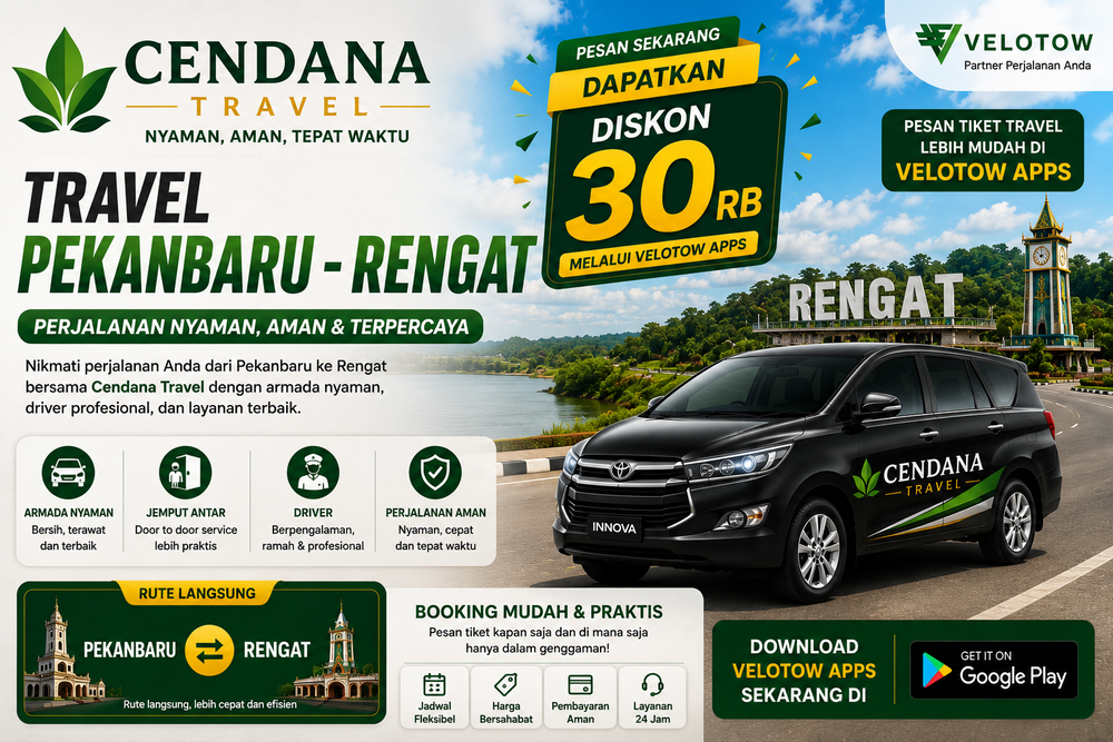 Travel Pekanbaru Rengat bersama Cendana Travel